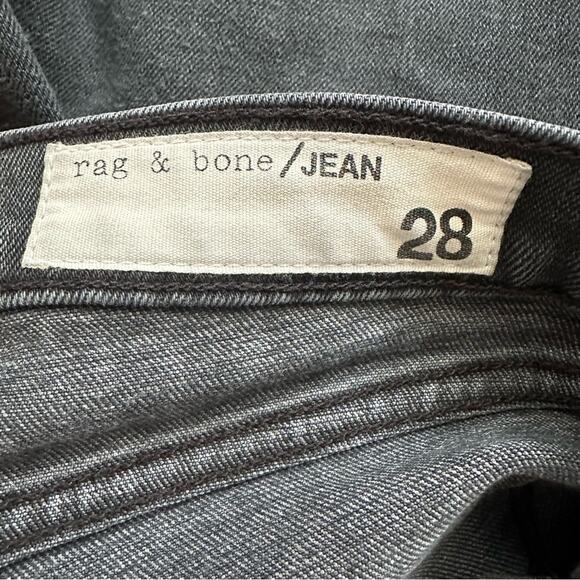 Rag & Bone High Rise Skinny Jeans Wallflower faded black Grey SIZE 28 - Picture 7 of 15